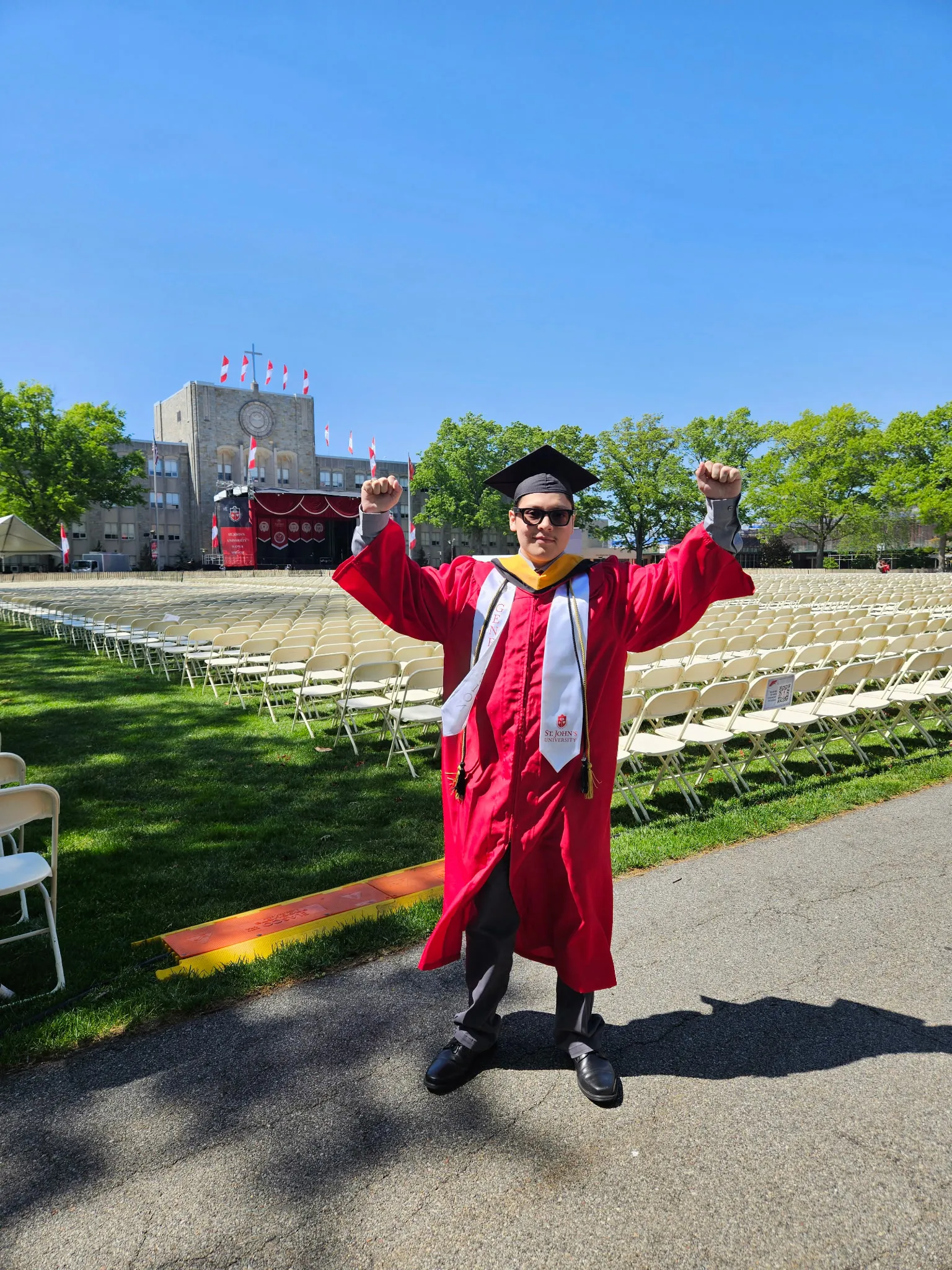 Richard Perez at his St. John's University graduation